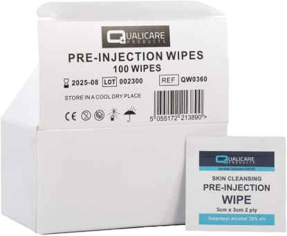 Picture of £0.05 PRE-INJECTION WIPES (100)