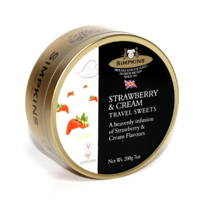 Picture of £2.50 TRAVEL SWEET 200g TIN  STRAW/CREAM