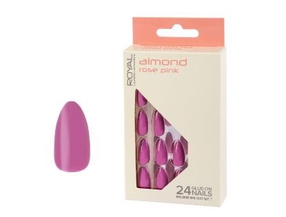 Picture of £2.99 ROYAL ROSE PINK ALMOND NAILS