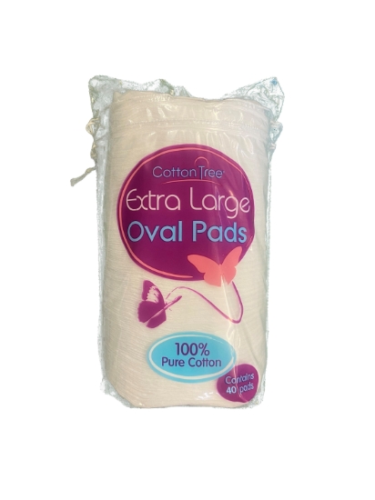 Picture of £1.25 LARGE OVAL COSMETIC PADS x 40