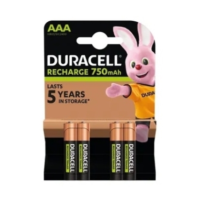 Picture of DURACELL BATTERIES 4 x RE-CHARGE AAA