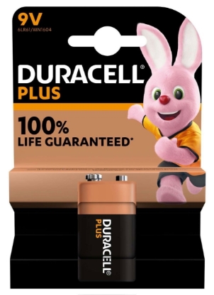 Picture of £3.49 DURACELL BATTERIES 9V POWER PLUS