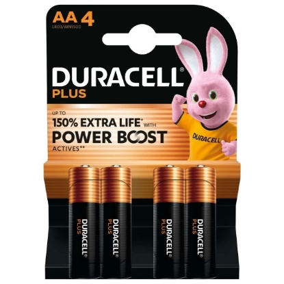 Picture of £3.49 DURACELL 4 x AA POWER + BATTERIES