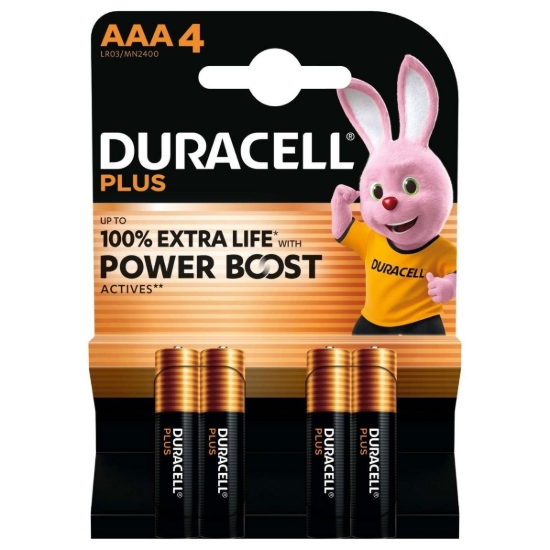Picture of £3.49 DURACELL 4 xAAA POWER+ BATTERIES