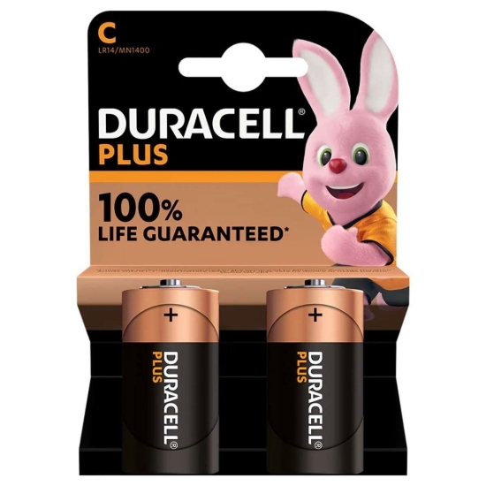 Picture of £3.49 DURACELL2 x C POWER+ BATTERIES