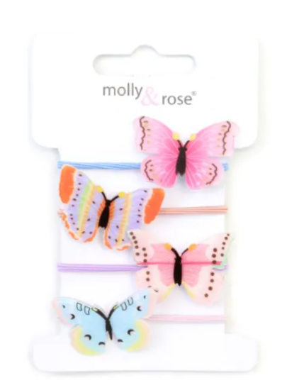 Picture of £1.29 MOLLY ROSE 4 BUTTERFLY ELASTICS
