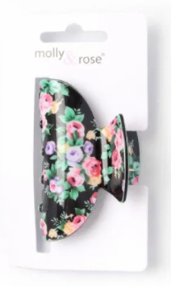 Picture of £2.49 MOLLY ROSE FLORAL PRINT CLAMPS