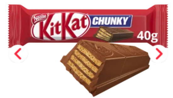 Picture of £0.89 KITKAT CHUNKY CHOCOLATE BAR 40g
