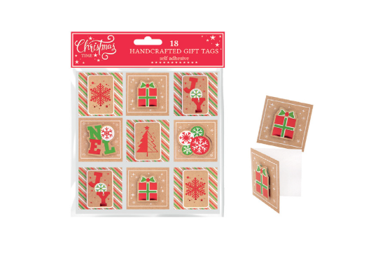 Picture of £1.49 HAND CRAFTED 18 ASST GIFT TAGS