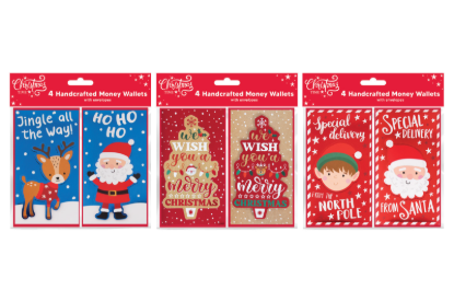 Picture of £1.49 CHRISTMAS MONEY WALLETS 3 ASST