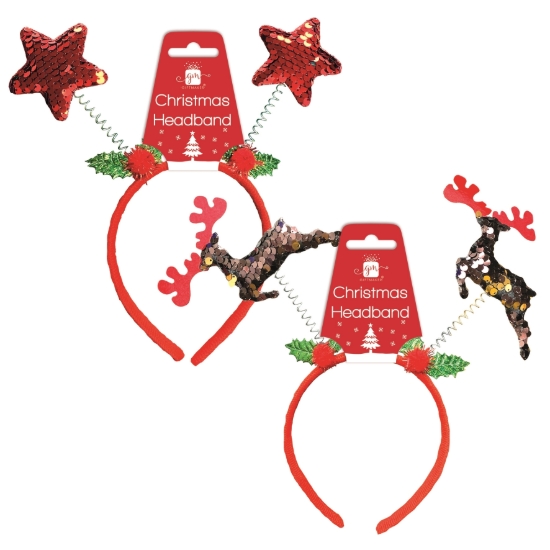 Picture of £1.49 CHRISTMAS HEADBANDS 2 ASSTD