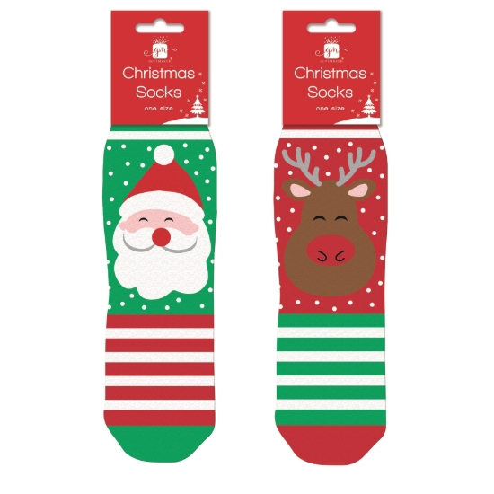 Picture of £1.49 CHRISTMAS SOCKS 2 ASSTD ONE SIZE