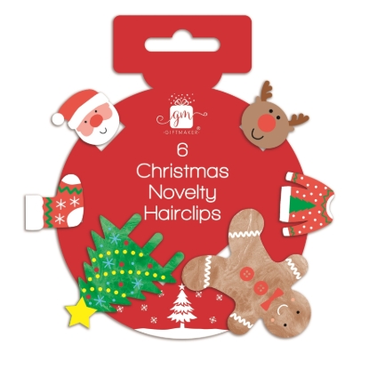 Picture of £2.99 CHRISTMAS ASSTD HAIR CLIPS x 6