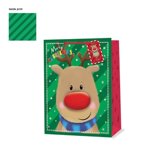 Picture of £0.79 RUDOLPH GIFT BAG MEDIUM