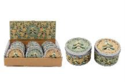 Picture of £2.99 WINTER FOREST TIN CANDLES (12)
