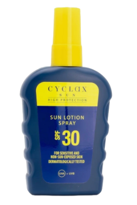 Picture of £1.25 CYCLAX FACTOR 30 SPRAY 100ml