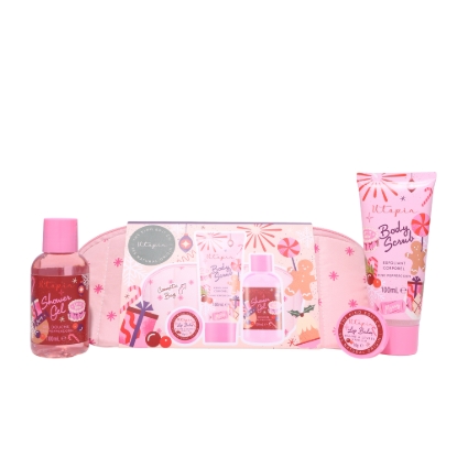 Picture of £9.99 UTOPIA HAPPINESS COSMETIC BAG SET
