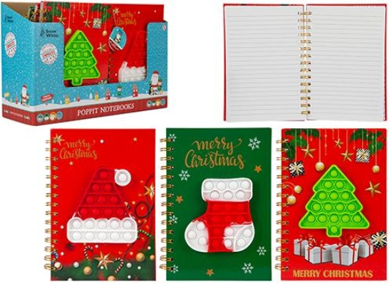 Picture of £2.99 CHRISTMAS NOTEBOOKS 3 ASSTD (12)