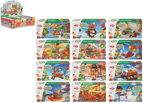 Picture of £1.00 CHRISTMAS BUILDING BLOCKS (12)