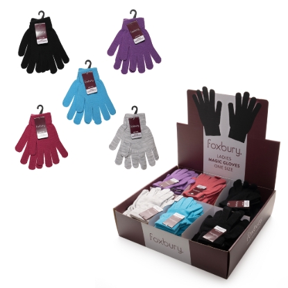 Picture of £1.49 LADIES MAGIC THERMAL GLOVES 5 ASST