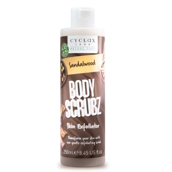 Picture of £1.25 CYCLAX 250ml BODY SCRUBZ SANDALWOO