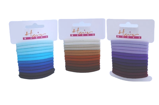 Picture of £1.00 HAIR WORKS THICK ELASTICS 3 ASST