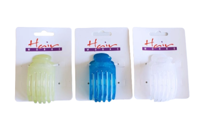 Picture of £1.00 HAIR WORKS CLAW CLAMPS 3 ASSTD
