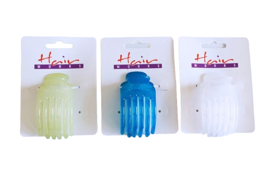 Picture of £1.00 HAIR WORKS CLAW CLAMPS 3 ASSTD