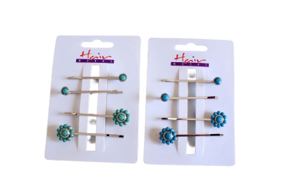 Picture of £1.29 HAIR WORKS 4 GRIPS BLUE STONES