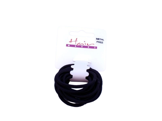 Picture of £1.00 HAIR WORKS THICK BLACK ELASTICS