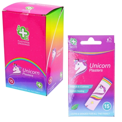 Picture of £1.00 A&E UNICORN PLASTERS 15's (12)