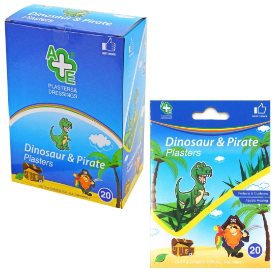 Picture of £1.00 A&E DINOSAUR& PIRATE PLASTERS (12)