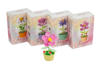 Picture of £1.00 FLOWER BUILD BRICKS 4 ASSORTED