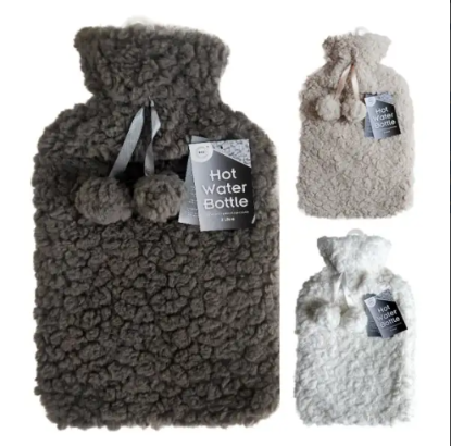 Picture of £5.99 HOT WATER BOTTLES DELUXE 2L 3 AST