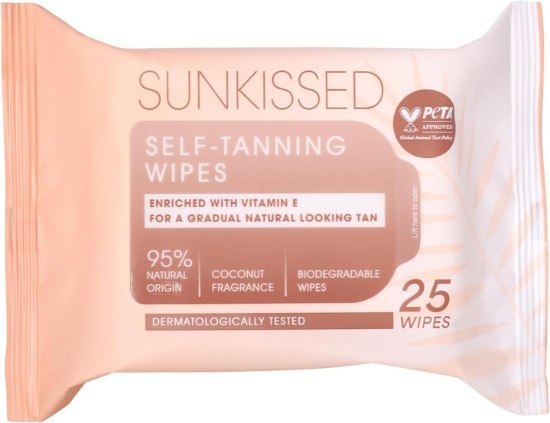 Picture of £1.50 SUNKISSED SELF TAN WIPES 25's