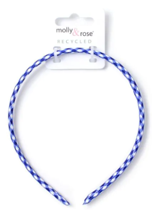 Picture of £1.00 MOLLY ROSE ASST GINGHAM ALICE BAND