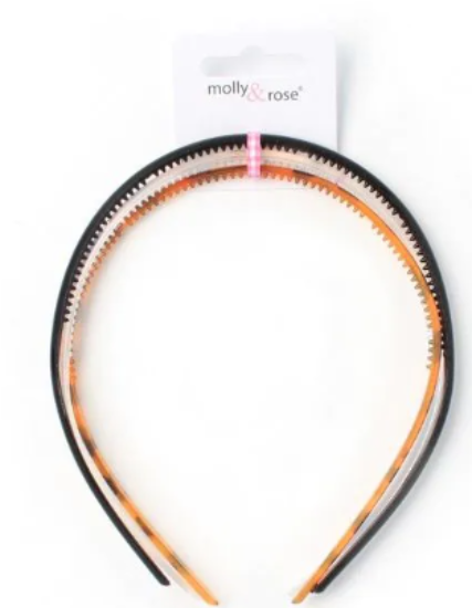 Picture of £1.29 MOLLY ROSE 3 ALICE BANDS 6mm