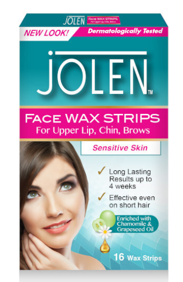 Picture of £1.25 JOLEN 16 FACIAL WAX STRIPS