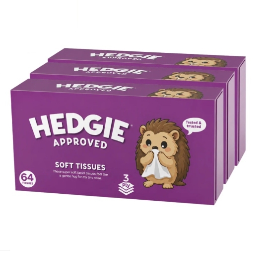 Picture of £1.00 HEDGIE 3PLY BOXED TISSUES 64's
