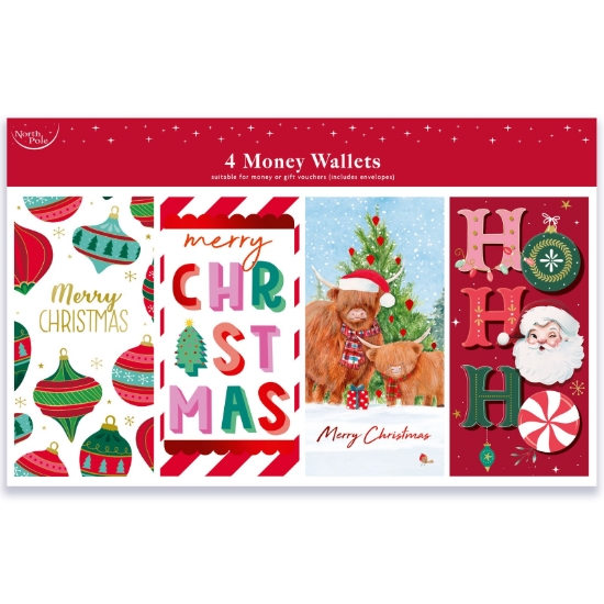 Picture of £1.49 CHRISTMAS MONEY WALLETS 2 ASST