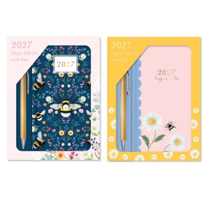 Picture of £2.49 BOXED DIARY & PEN GIFT SET 2 ASSTD